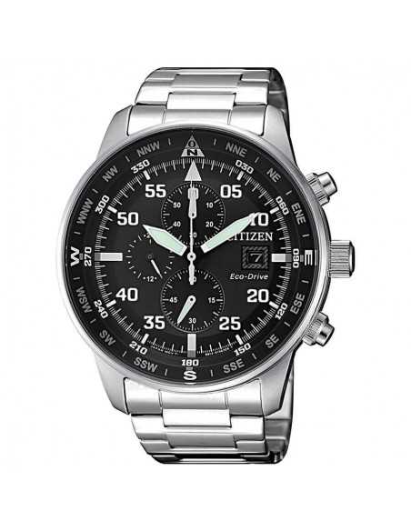 Reloj Citizen CA0690-88E – Cronógrafo Eco-Drive para hombre con caja de acero inoxidable de 44 mm y esfera negra