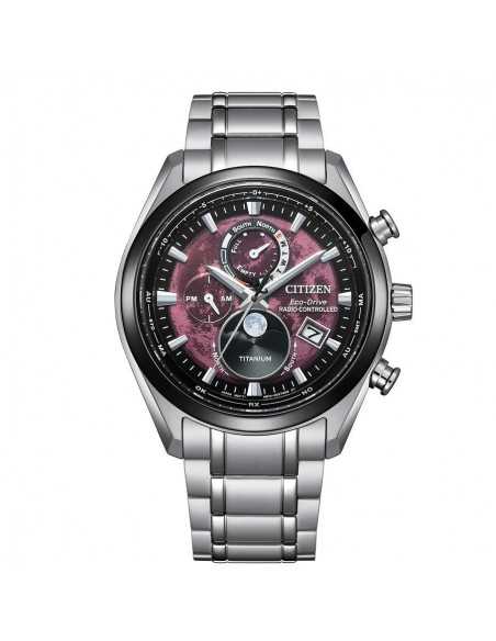 Reloj Citizen Tsuki-yomi Moonphase BY1018-80X – Reloj radiocontrolado Eco-Drive con caja de Super Titanium™ de 43 mm y esfera ro