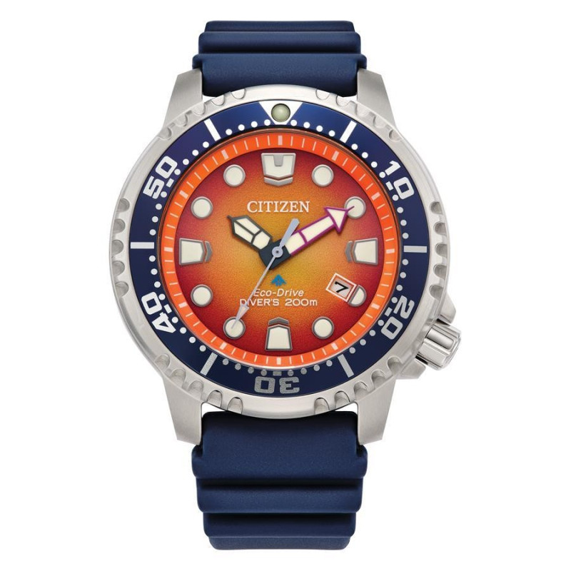 Reloj Citizen Promaster Diver's BN0169-03X – Reloj de buceo profesional Eco-Drive con caja de acero inoxidable de 44 mm y esfera