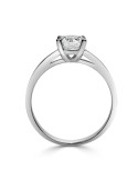 Solitario oro blanco con diamante creado 4 garras 1,00ct.