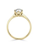 Solitario oro amarillo diamante creado 0,70ct 6 garras