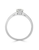 Solitario oro blanco 18k diamante creado corazón 0,30CT
