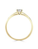 Solitario oro amarillo diamante creado 4 garras 0,30 CT