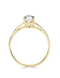 Solitario oro amarillo diamante de creado 4 garras 0,70 CT