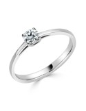 Solitario diamante creado 4 garras 0,30CT