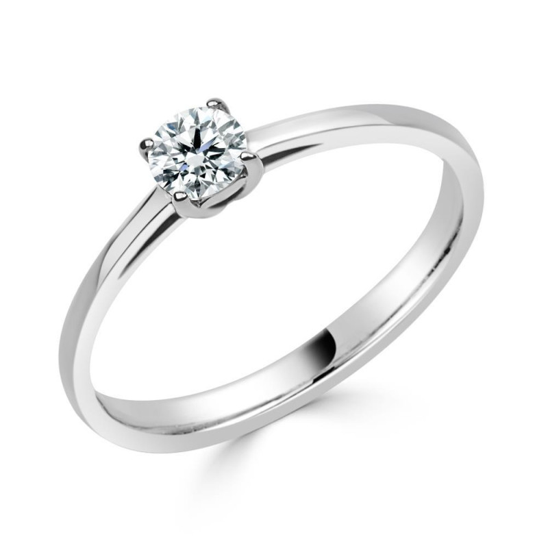 Solitario diamante creado 4 garras 0,30CT