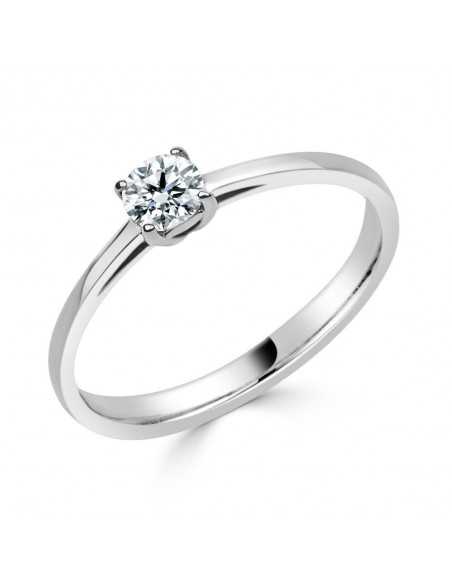 Solitario diamante creado 4 garras 0,30CT