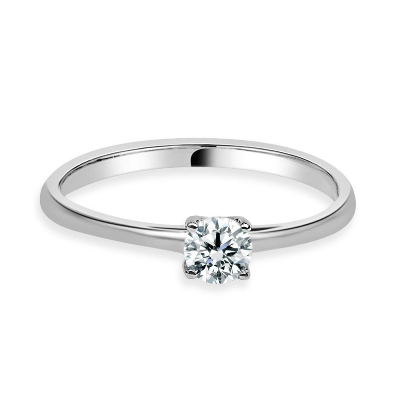 Solitario diamante creado 4 garras 0,30CT