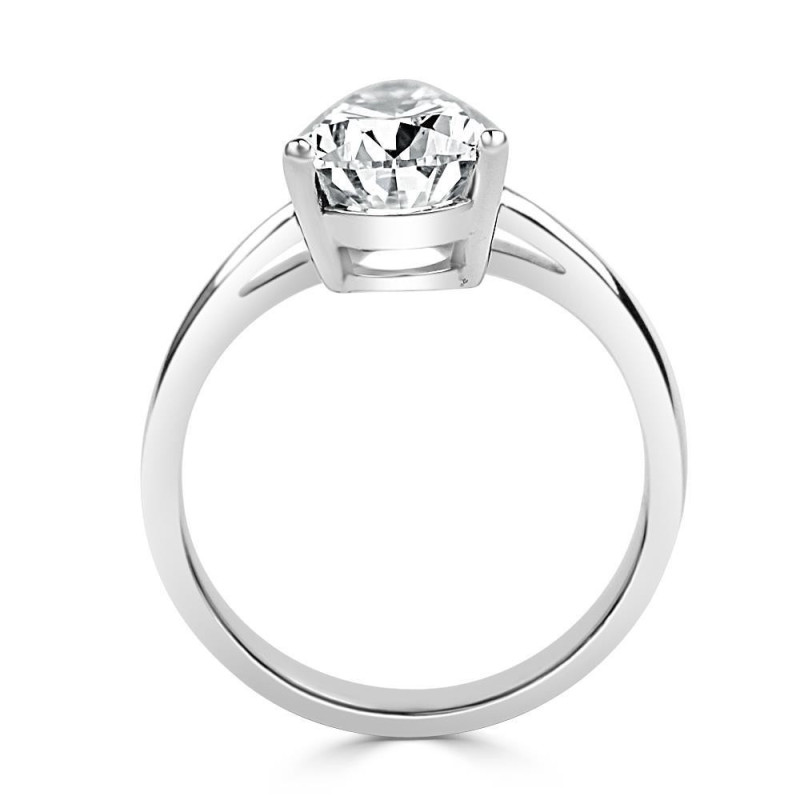 Solitario oro con diamante de laboratorio pera de 2,00 CT