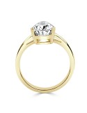 Solitario oro amarillo con diamante de laboratorio pera de 2,00 CT