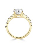Solitario Oro Amarillo con Diamantes Creado con 2,45 CT | B&Couple