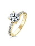 Solitario Oro Amarillo Diamante Creado con Central con 1,92 CT  | B&Couple