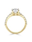 Solitario Oro Amarillo Diamante Creado con Central con 1,92 CT  | B&Couple