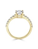 Solitario Oro Amarillo Diamante Creado con Central con 1,30 CT| B&Couple