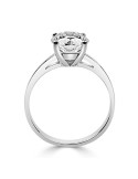 Solitario Oro Blanco 4 Garras Diamante Creado de 2,00 CT | B&Couple