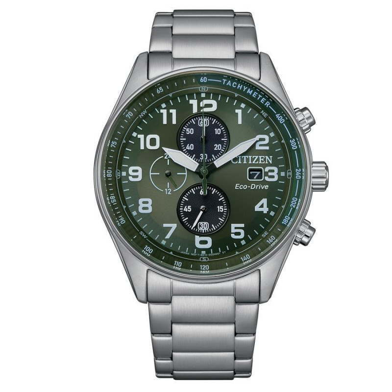 Citizen CA0770-72X | Cronógrafo Eco-Drive con Esfera Verde | B&Couple