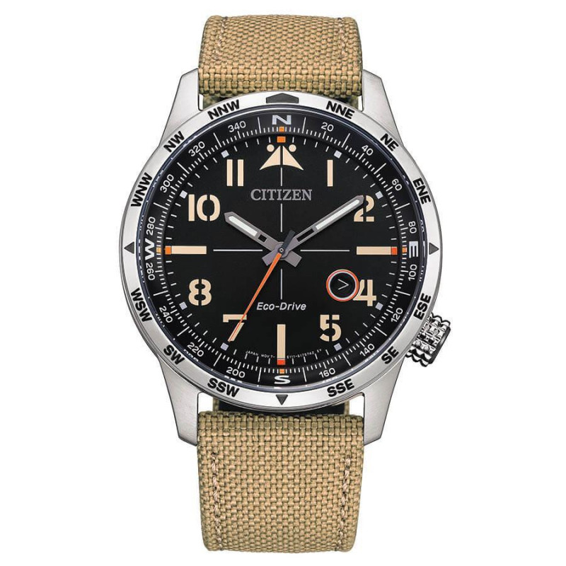 Citizen BM7550-10E | Reloj Eco-Drive Estilo Aviador | B&Couple