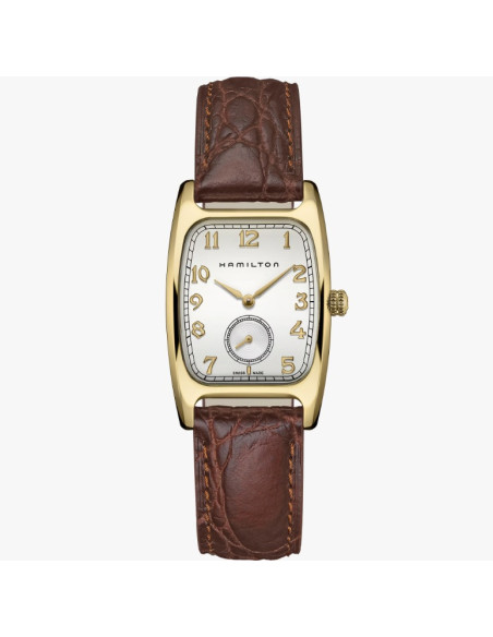 Reloj Hamilton Boulton Quartz H13431553 | Estilo rectangular dorado clásico | B&Couple