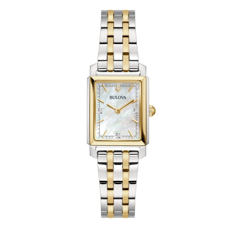 Reloj Bulova Classic Diamonds 98P220 | Esfera nácar con diamantes | B&Couple