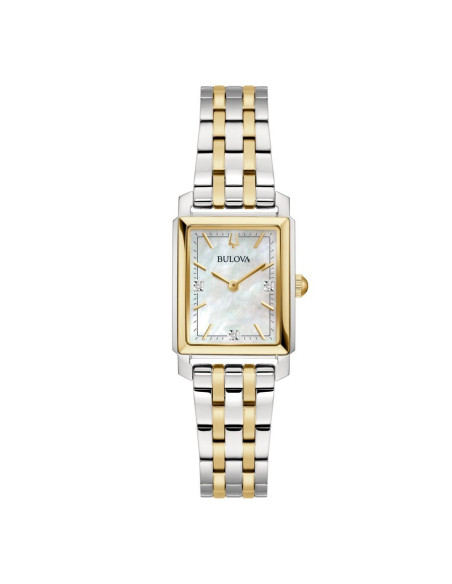 Reloj Bulova Classic Diamonds 98P220 | Esfera nácar con diamantes | B&Couple