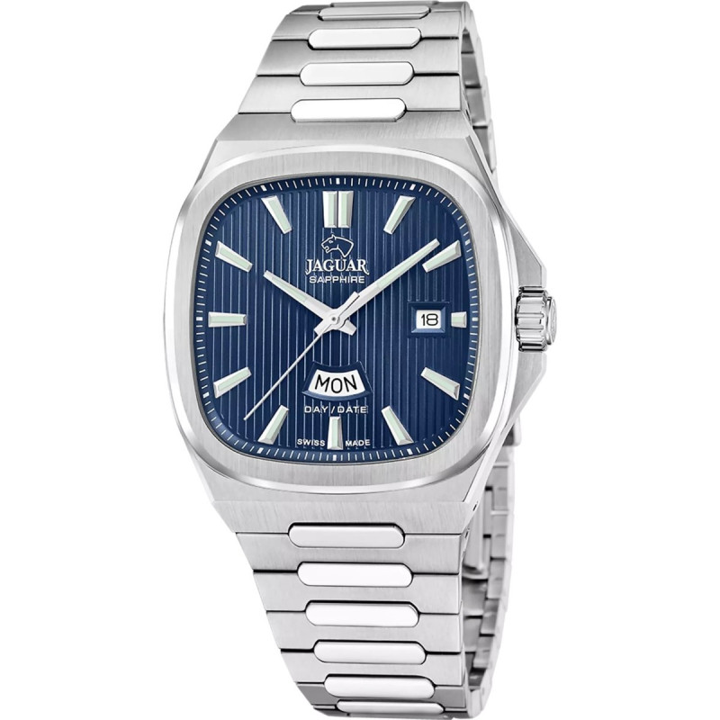 Reloj Jaguar Rondcarre J1049/2 | Swiss Made, Cuarzo, Esfera Azul | B&Couple