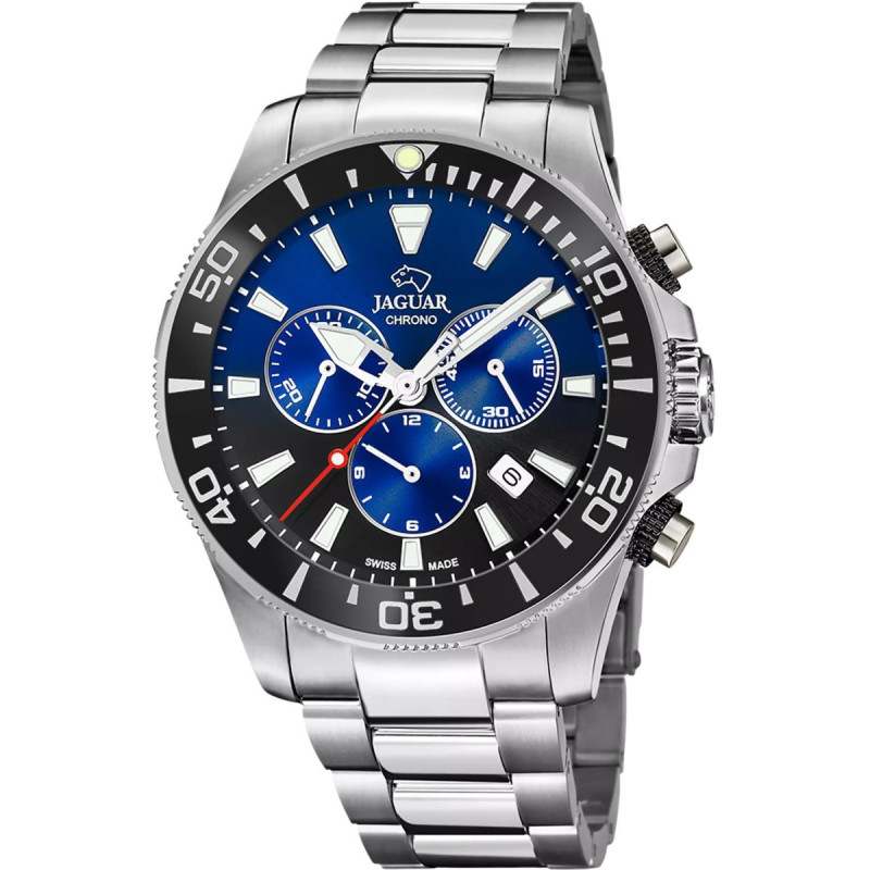 Reloj Jaguar Executive J861/8 | Cronógrafo cuarzo, 200 m, esfera azul | B&Couple