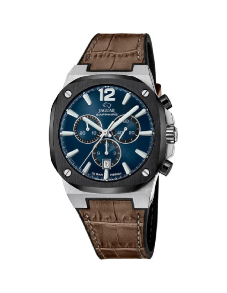 Reloj Jaguar Swiss Rondcarre J1026/2 | Cronógrafo cuarzo, 100 m, esfera azul | B&Couple