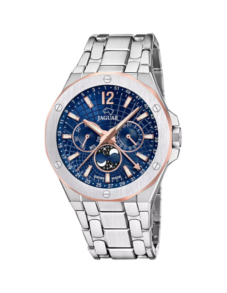 Reloj Jaguar Swiss Diplomatic J1039/2 | Cuarzo suizo, multifunción, esfera azul | B&Couple