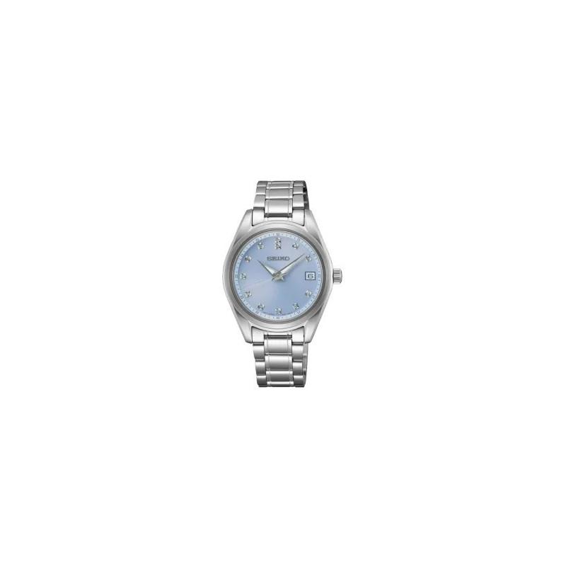 Reloj Seiko SUR581P1 | Reloj de mujer con diamantes y esfera azul | B&Couple