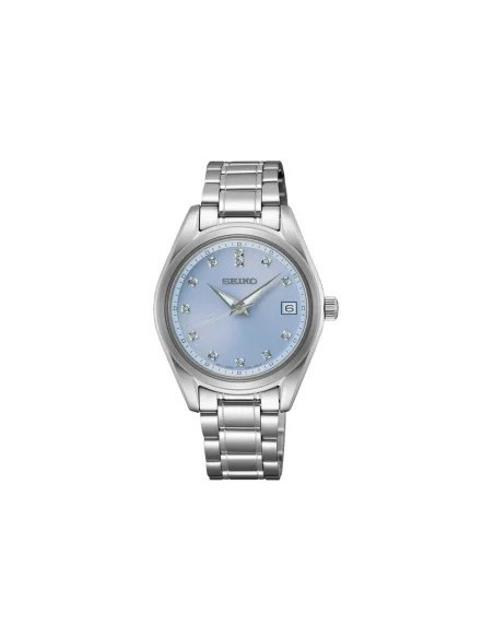 Reloj Seiko SUR581P1 | Reloj de mujer con diamantes y esfera azul | B&Couple