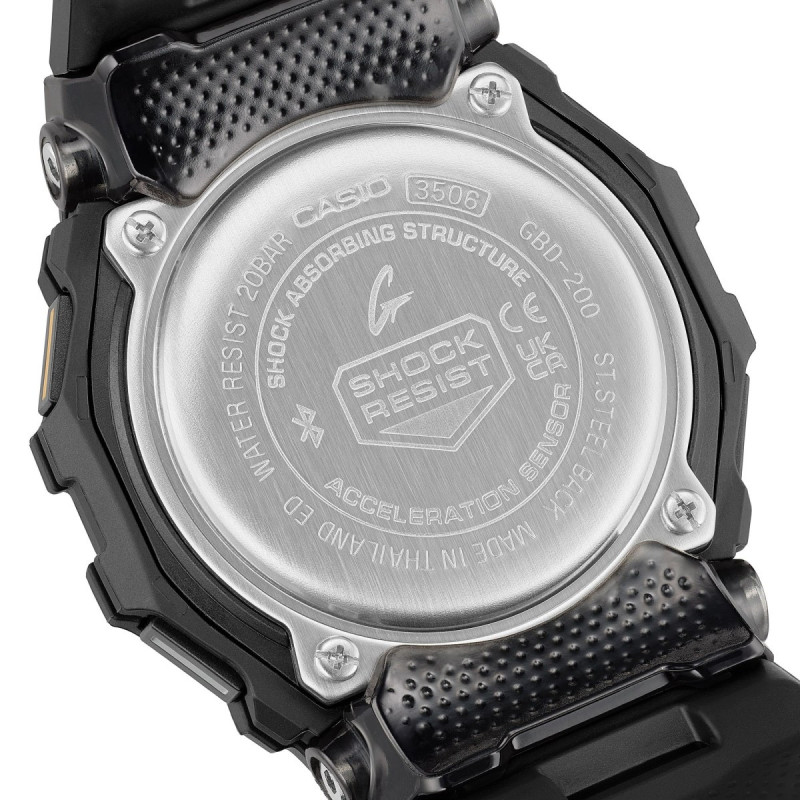 Reloj Casio G-Shock GBD-200-1A1ER | Bluetooth y contador de pasos | B&Couple