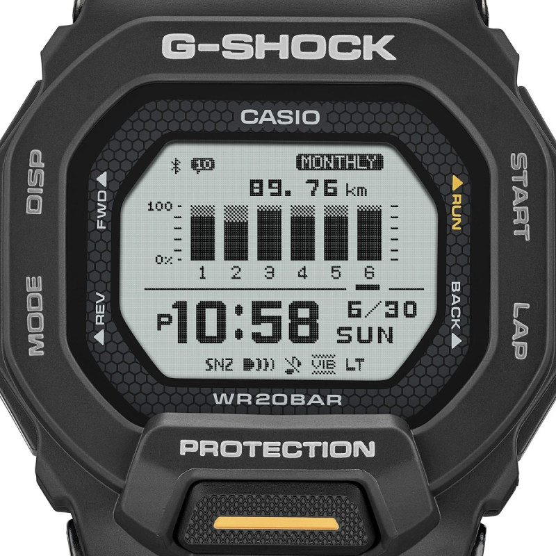 Reloj Casio G-Shock GBD-200-1A1ER | Bluetooth y contador de pasos | B&Couple