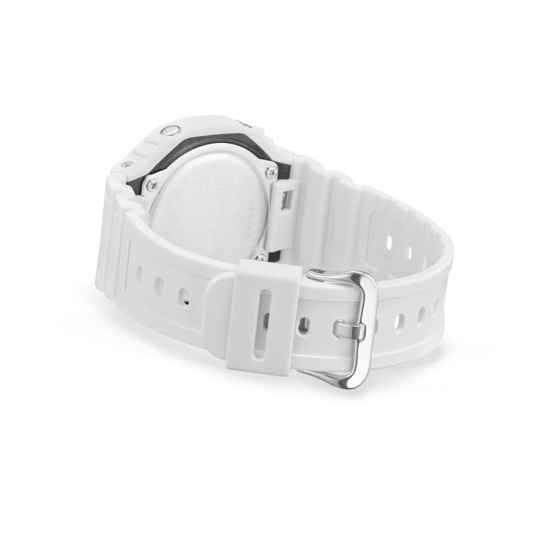 Reloj Casio G-Shock GA-2100-7A7ER | Diseño octogonal blanco | B&Couple