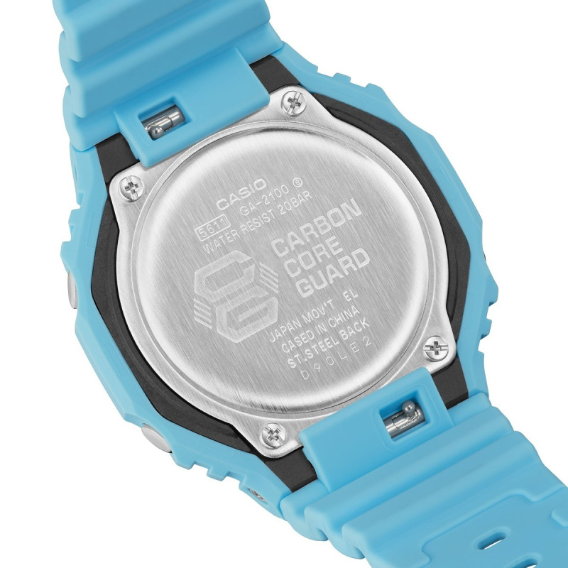 Reloj Casio G-Shock GA-2100-2A2ER | Diseño octogonal azul | B&Couple