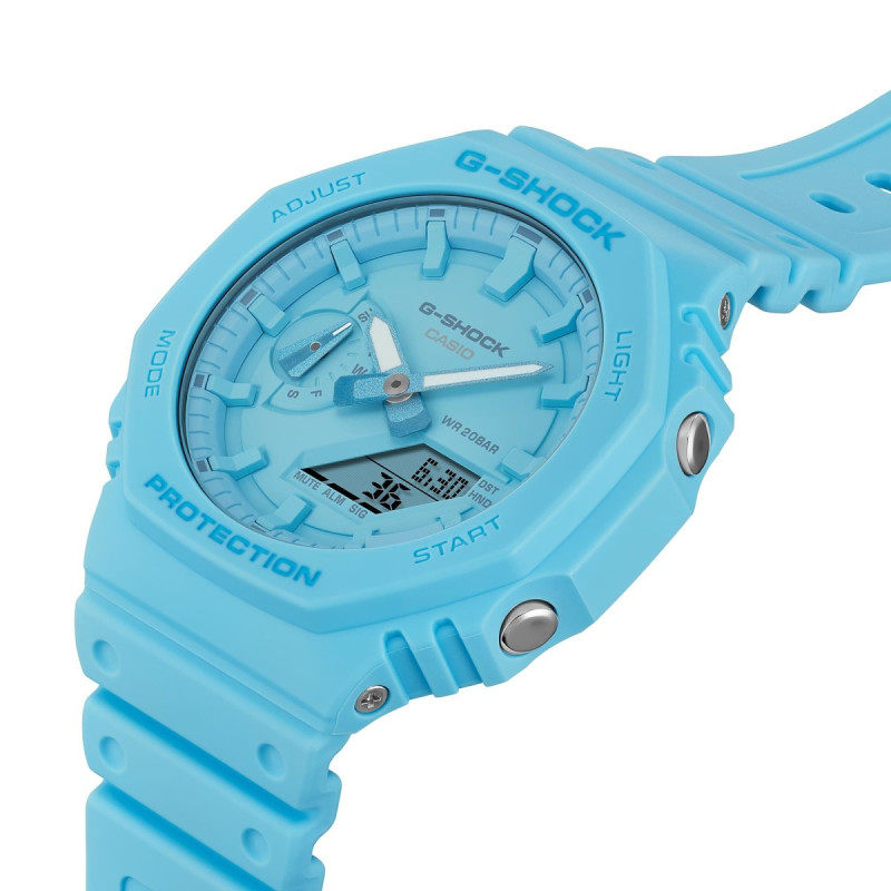Reloj Casio G-Shock GA-2100-2A2ER | Diseño octogonal azul | B&Couple