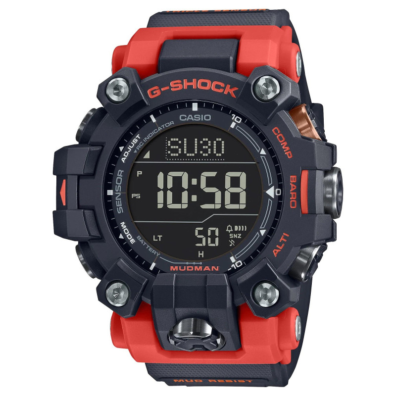 Reloj Casio G-Shock GW-9500-1A4ER | Mudman solar con sensores | B&Couple