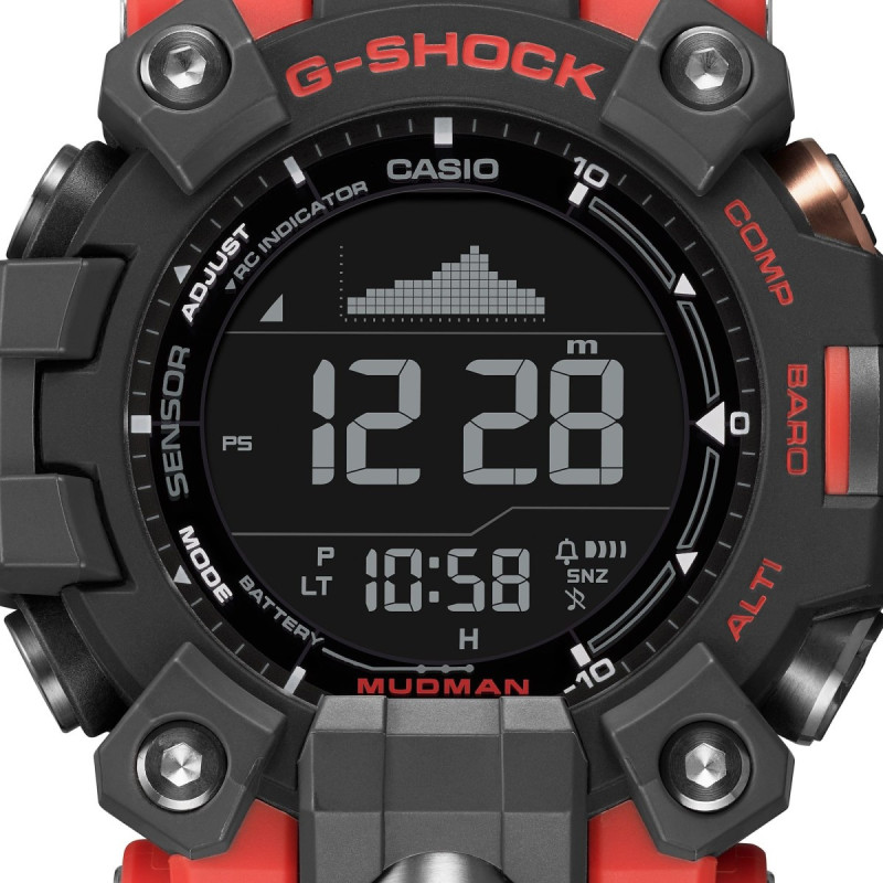 Reloj Casio G-Shock GW-9500-1A4ER | Mudman solar con sensores | B&Couple