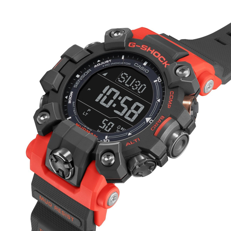 Reloj Casio G-Shock GW-9500-1A4ER | Mudman solar con sensores | B&Couple