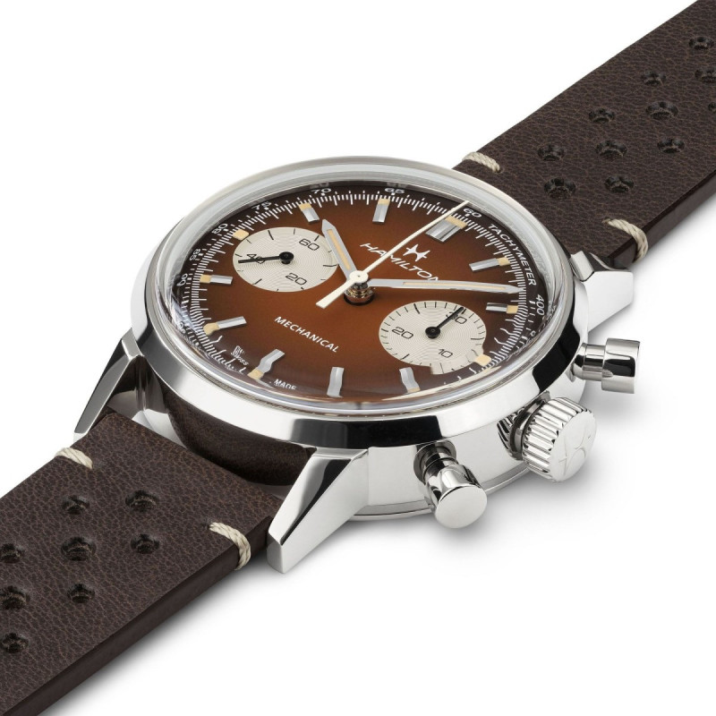Reloj Hamilton American Classic Intra-Matic Chrono H H38429591 | Cronógrafo vintage 40 mm marrón | Joyería Bellido