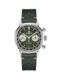 Reloj Hamilton American Classic Intra-Matic Chrono H H38429861 | Cronógrafo mecánico verde y malla milanesa | Joyería Bellido