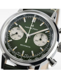 Reloj Hamilton American Classic Intra-Matic Chrono H H38429861 | Cronógrafo mecánico verde y malla milanesa | Joyería Bellido