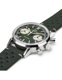 Reloj Hamilton American Classic Intra-Matic Chrono H H38429861 | Cronógrafo mecánico verde y malla milanesa | Joyería Bellido