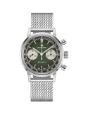 Reloj Hamilton American Classic Intra-Matic Chrono H H38429861 | Cronógrafo mecánico verde y malla milanesa | Joyería Bellido