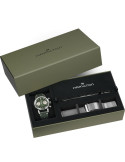 Reloj Hamilton American Classic Intra-Matic Chrono H H38429861 | Cronógrafo mecánico verde y malla milanesa | Joyería Bellido