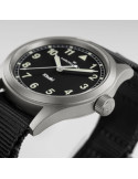 Reloj Hamilton Khaki Field Quartz 38 mm H69401430 | Cuarzo suizo, esfera negra y correa NATO | Joyería Bellido