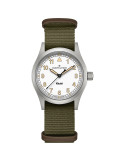 Reloj Hamilton Khaki Field Quartz 38 mm H69401910 | Cuarzo suizo, esfera blanca y correa NATO verde | Joyería Bellido