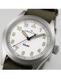 Reloj Hamilton Khaki Field Quartz 38 mm H69401910 | Cuarzo suizo, esfera blanca y correa NATO verde | Joyería Bellido