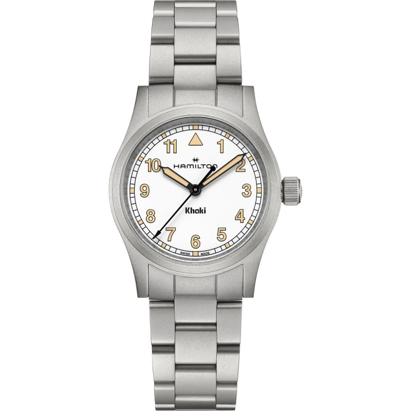 Reloj Hamilton Khaki Field Quartz 33 mm H69301110 | Reloj de cuarzo suizo con esfera blanca | Joyería Bellido