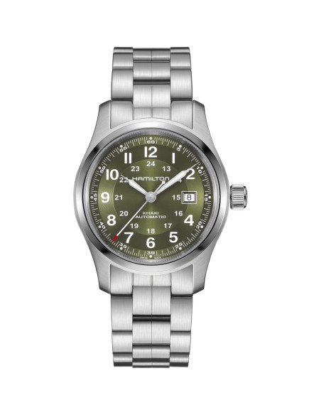 Reloj Hamilton Khaki Field Auto H70605160 | Automático 80 h reserva, esfera verde | Joyería Bellido