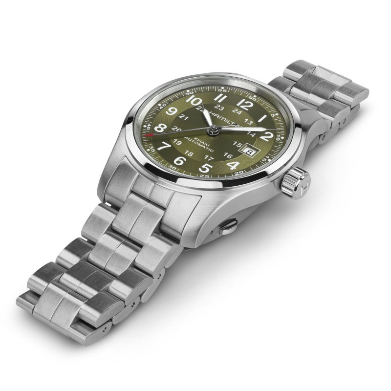Reloj Hamilton Khaki Field Auto H70605160 | Automático 80 h reserva, esfera verde | Joyería Bellido